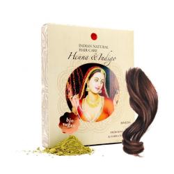 Indian Natural Hair Care - HENNA & INDIGO - hned farba na vlasy 200 g